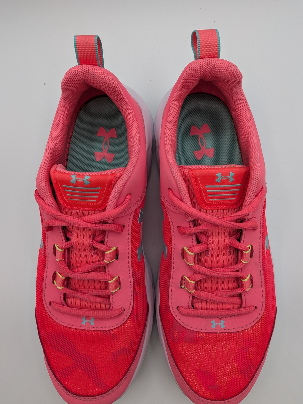 UA- Under Armour Assert 8 Grade School Kids' Running Shoes Pinkadelic/Whit Sz 7Y - Picture 5 of 10